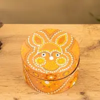 Шкатулка "Кролик" дерево 12х12х7 см