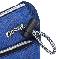 Пенал школьный на молнии Calligrata "Спорт", 2 отделения, синий