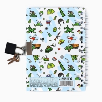 Блокнот на замочке А6, 50 листов в твердой обложке &laquo;Лучший во всём&raquo;