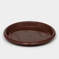 Горшок для цветов с поддоном &laquo;Доляна. Эрика&raquo;, 700 мл, пластиковый, коричневый