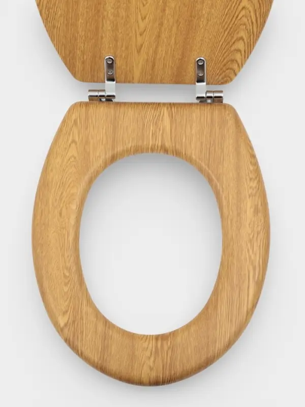 Сиденье для унитаза, 45&times;36&times;5 см, натуральное дерево