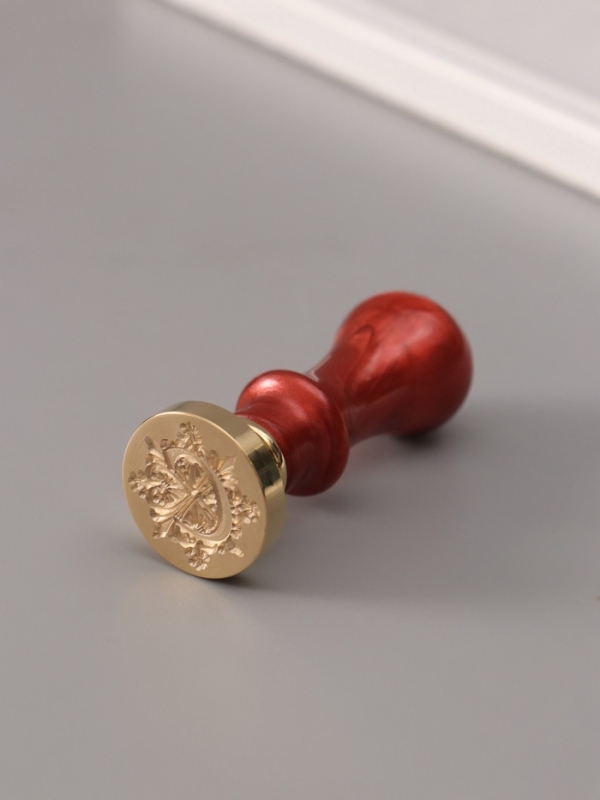 Печать для сургуча с пластиковой ручкой "Буква C на вензеле" 2,5х2,5х6,3 см