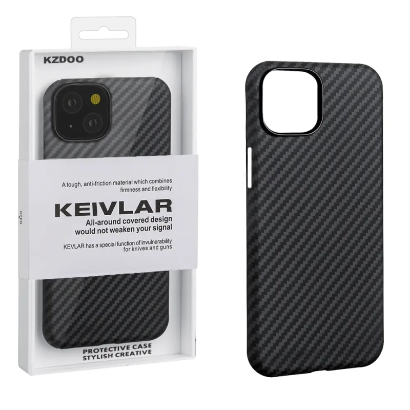 Чехол iPh 15 Kevlar Black K-DOO