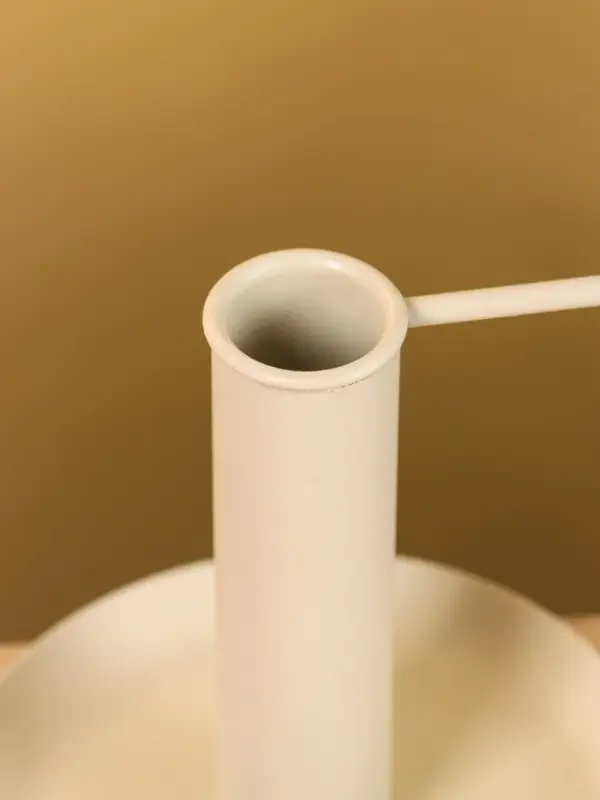 Подсвечник на 1 свечу текстурный с ручкой и блюдцем &laquo;Фисташка&raquo;, 10&times;10&times;9.5 +/- 0.5 см