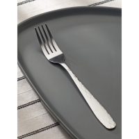 Набор вилок столовых Доляна &laquo;Соты&raquo;, h=20 см, 6 шт, цвет серебряный