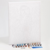 Картина по номерам на холсте с подрамником "Ангел с котом" 40*50 см