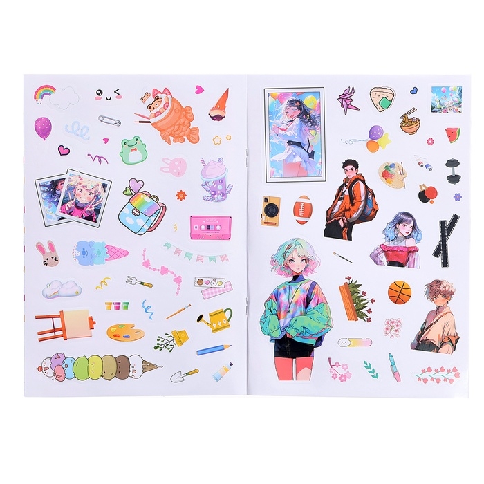 Набор &laquo;Создай свой сюжет. Противостояние школьных клубов&raquo;, 2 в 1, с брелком, Аниме