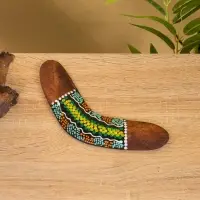 Сувенир "Бумеранг" албезия, 20х6х1 см, МИКС