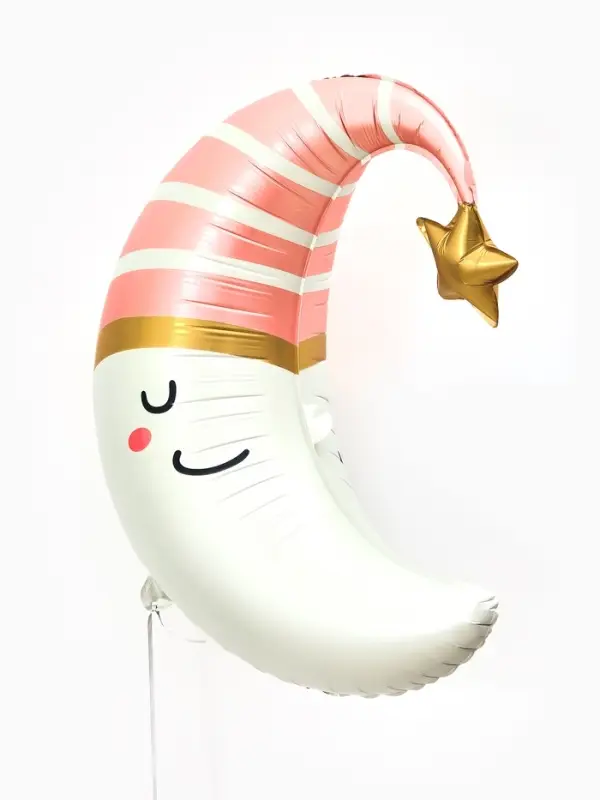 Воздушный шар фольгированный 28" &laquo;Месяц, розовый&raquo;