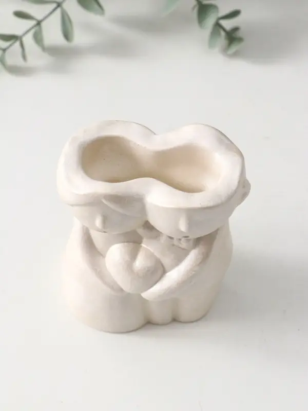 Подсвечник для тонких свечей &laquo;Пара&raquo;, 10&times;7.5&times;5.5 см, перламутр