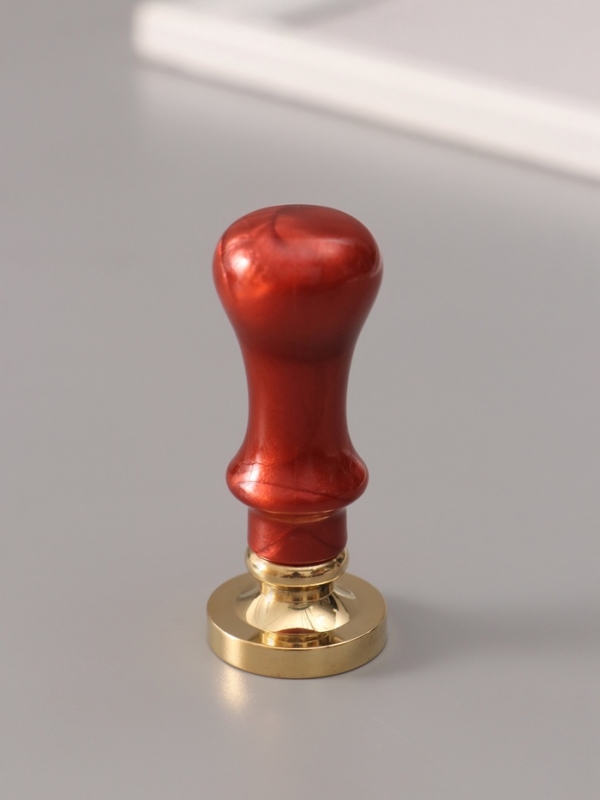 Печать для сургуча с пластиковой ручкой "Буква J на вензеле" 2,5х2,5х6,3 см