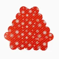 Коробка для кондитерских изделий с пластиковой крышкой &laquo;Зимняя почта&raquo;, 18 х 4 см