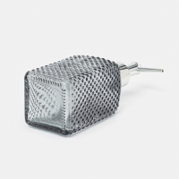 Дозатор для мыла SAVANNA &laquo;Пупырка&raquo;, 400 мл, стеклянный, серый