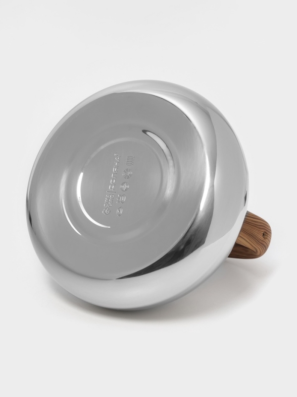 Чайник со свистком из нержавеющей стали Доляна &laquo;Квант&raquo;, 2,8 л, фиксированная ручка soft-touch, цвет хромированный