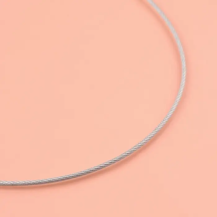 Спицы круговые, для вязания, с тефлоновым покрытием, с металлическим тросом, d=4 мм, 14/80 см