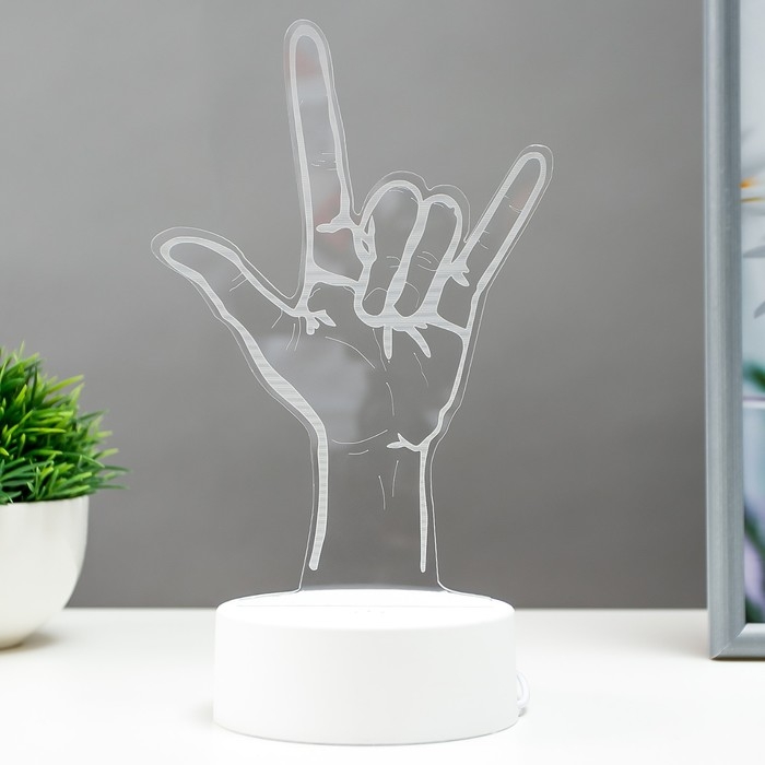 Светильник сенсорный "Рок-н-ролл" LED 3 цвета от USB