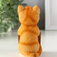 Сувенир полистоун с блокнотом 20 листов "Рыжий котик" 6,5х5х11 см