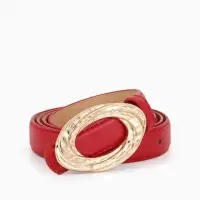 Ремень жен 04-01-01-04, Июнь2513, 2,4*0,3*110 см, без винта, пряж золото, гвоздик, крачный   1090316