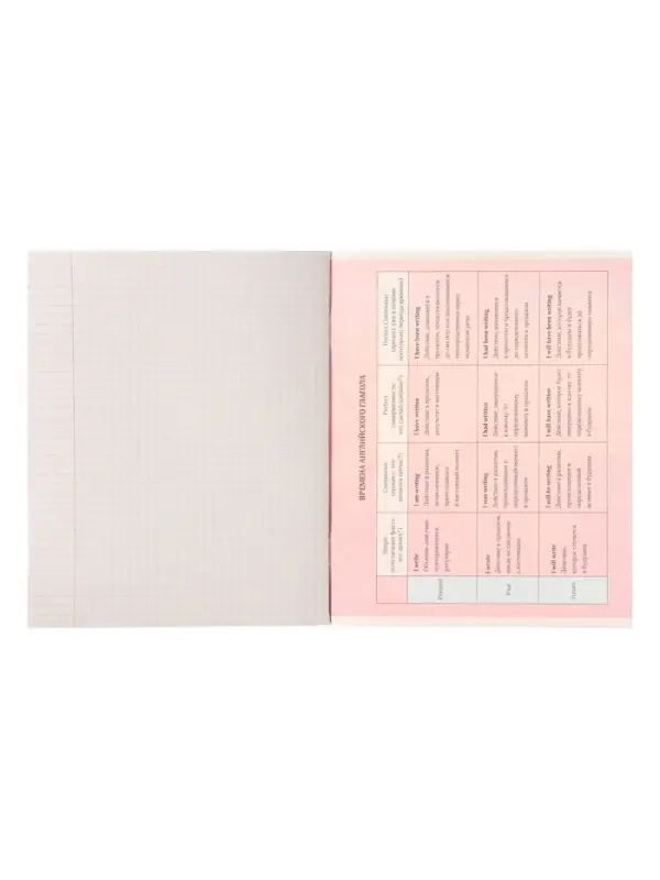 Тетрадь предметная 48 листов в клетку Calligrata, &laquo;Металл. Английский язык&raquo;, обложка мелованный картон, серые листы