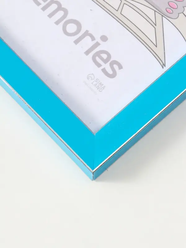 Фоторамка пластик "Акварель" 15х21 см, лазурный(пластиковый экран) 10559053