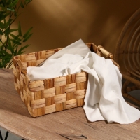 Корзина плетеная 46х31х20 см, водный гиацинт