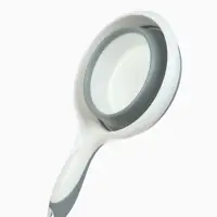 Ковшик для купания детский, складной, 1 л, цв. белый/серый