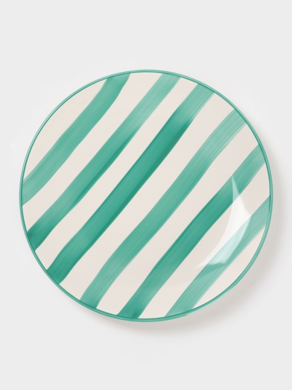 Тарелка Доляна "Райе" 26см, 26,5х3, цвет зеленый