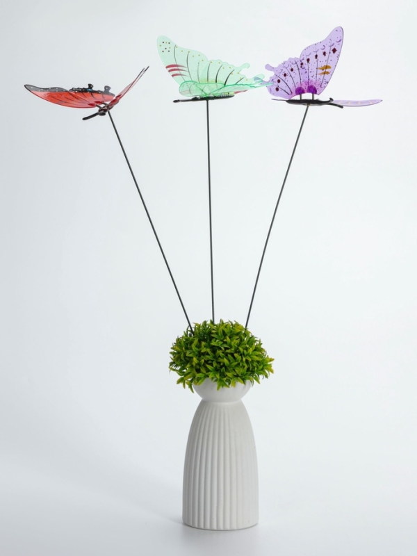 Штекер "Бабочка Эдра" 60см, набор 3шт, МИКС (5500037