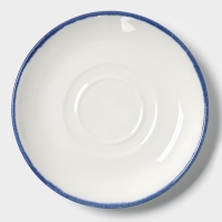 Бульонница с блюдцем "Blue Lagoon" Magistro 11см, 10,8х6,2, цвет белый, синий