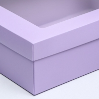 Коробка подарочная складная, упаковка, &laquo;Лавандовая&raquo;, с окном 30 х 20 х 9 см
