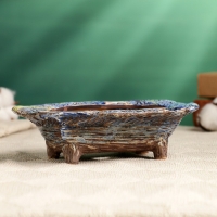 Горшок - бонсайница прямоугольная для кактусов и суккулентов, 16,5х11,5х5см