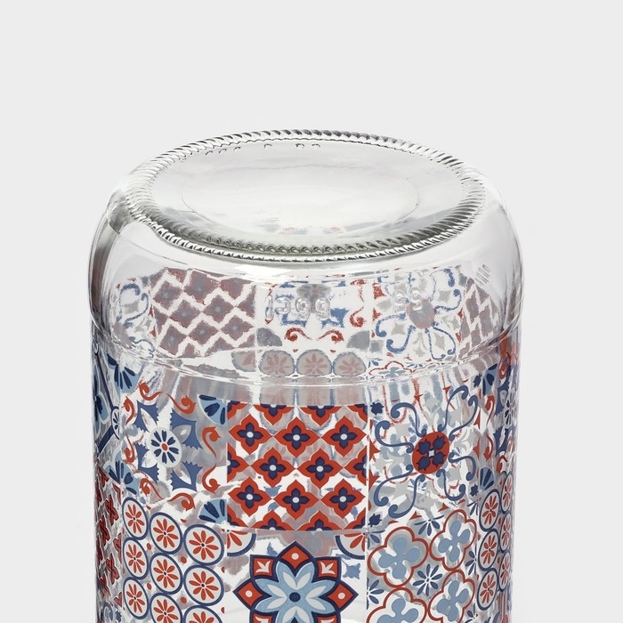 Банка стеклянная для сыпучих продуктов &laquo;Мозаика&raquo;, 660 мл