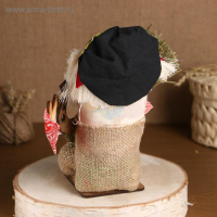 Оберег-домовой "Кузя в кепке, с метлой и подковой", 23х25х13 см МИКС