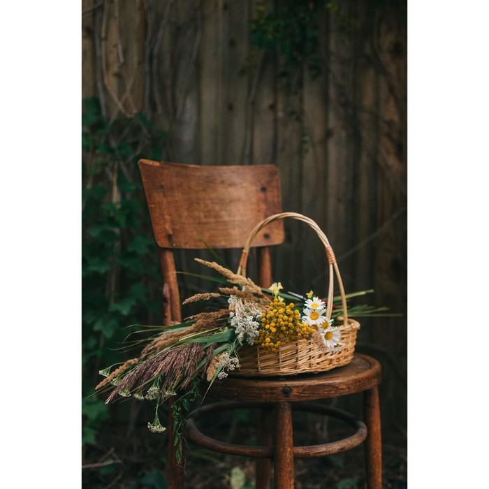 Корзина &laquo;Карина&raquo;, №2, дно:19&times;28 см, верх:34&times;28 см, H=8/40 см, ручное плетение, ива