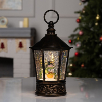 Светодиодная фигура &laquo;Снеговик&raquo; 14 &times; 22 &times; 14 см, пластик, батарейки ААх3 (не в комплекте), свечение тёплое белое