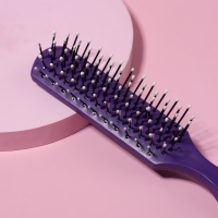 Расчёска массажная, вентилируемая, 3 &times; 21 см, фасовка 12 шт, цвет МИКС