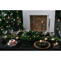 Блюдо фарфоровое для подачи Magistro Pietra lunare, 27,5&times;27,5 см, цвет чёрный