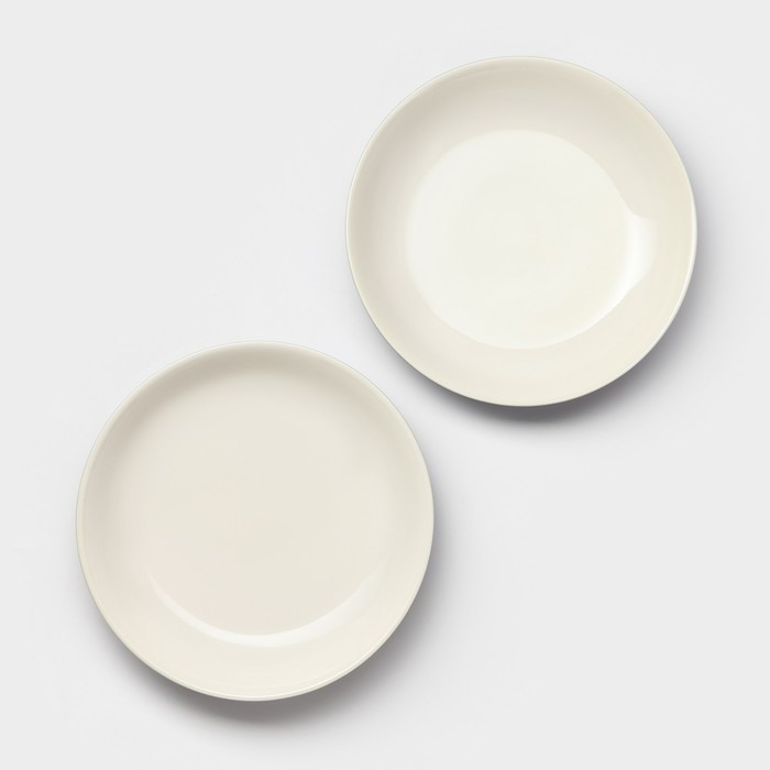 Набор тарелок керамических Magistro Matt black, 950 мл, 23,5&times;4 см, 2 шт