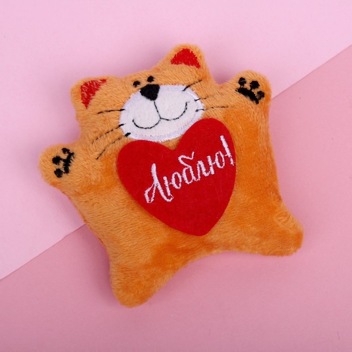 Мягкая игрушка-магнит &laquo;Люблю&raquo;, кот