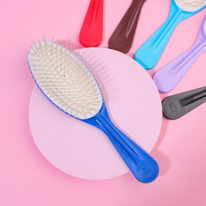 Расчёска массажная, 6 &times; 22 см, цвет МИКС, ЩМ-1, 3-О-АИ