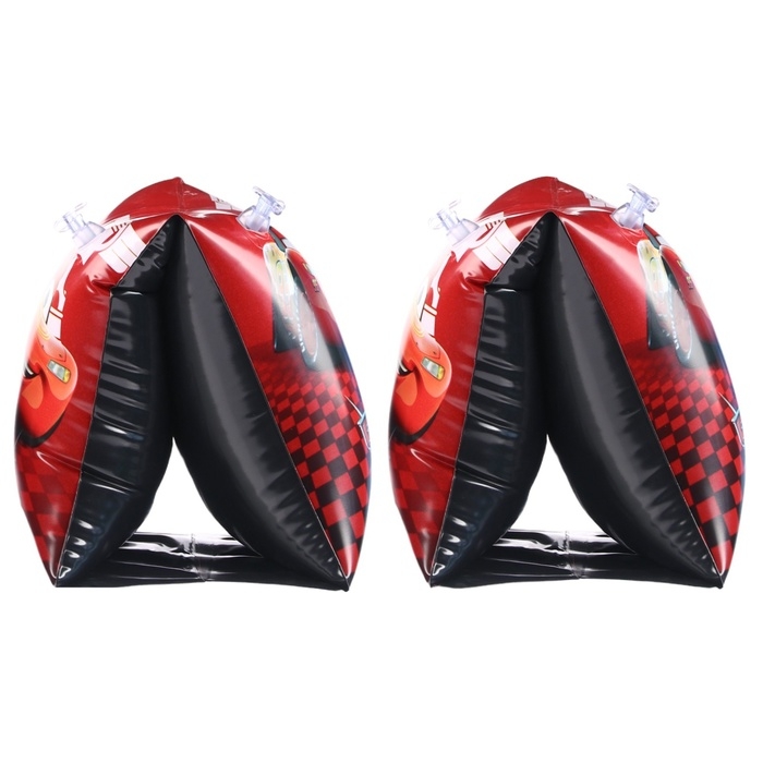 Нарукавники &laquo;Тачки&raquo;, детские для плавания 20х16 см, цвет красный