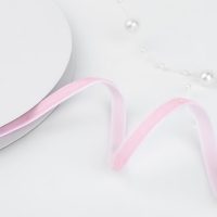 Лента бархатная, 6 мм, 18 &plusmn; 1 м, цвет розовый №08