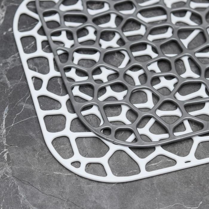 Решетка в раковину &laquo;Квадратная&raquo;, 30&times;30 см, цвет МИКС