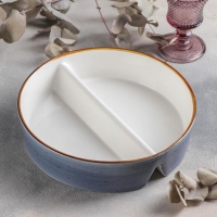 Форма для запекания из жаропрочной керамики с делениями &laquo;Сапфир&raquo;, 1800 мл, d=26 см, цвет синий