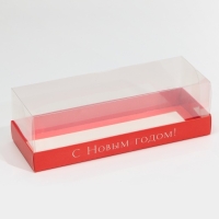 Коробка для десерта &laquo;Новогодний красный&raquo;, 26, 2 х 8 х 9,7 см, Новый год