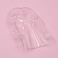 Молд для заливки шоколада KONFINETTA &laquo;Молодожёны&raquo;, пластик, 13.5&times;9.5&times;4.6 см, прозрачный