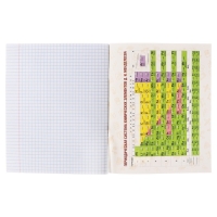 Тетрадь предметная Calligrata TOP "BlackTone", 48 листов в клетку Химия, со справочным материалом, обложка мелованный картон, Soft-touch + выборочный лак, блок офсет