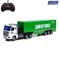 Грузовик радиоуправляемый &laquo;Контейнеровоз&raquo;, масштаб 1:48, свет, работает от аккумулятора