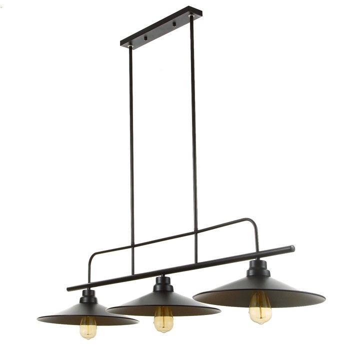 Люстра "Джозеф" 3x40W E27 черный 36x118x21,5 см BayerLux