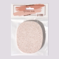 Спонж для умывания &laquo;Умывашка&raquo;, 11 &times; 8,7 &times; 2 см, цвет бежевый